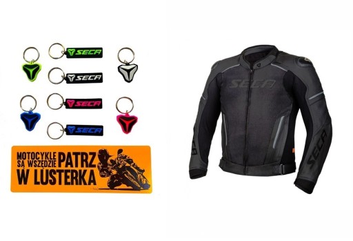 МОТОЦИКЛЕТНА КУРТКА SECA HOOLIGAN AIR ЧОРНА, розмір 54