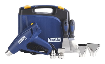 ТЕПЛОВАЯ ПИСТОЛЕТ RAPID R1800 1800ВТ + КОРПУС И АКСЕССУАРЫ