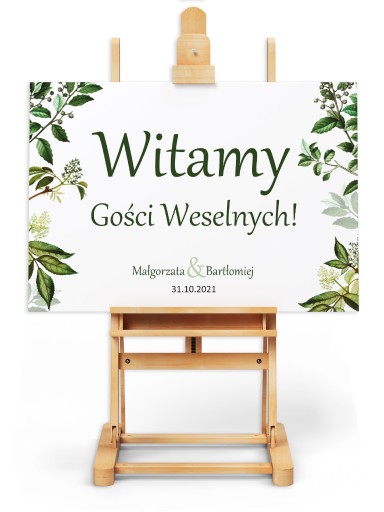 PLAKAT WESELNY ŚLUBNY 50x70cm personalizowany