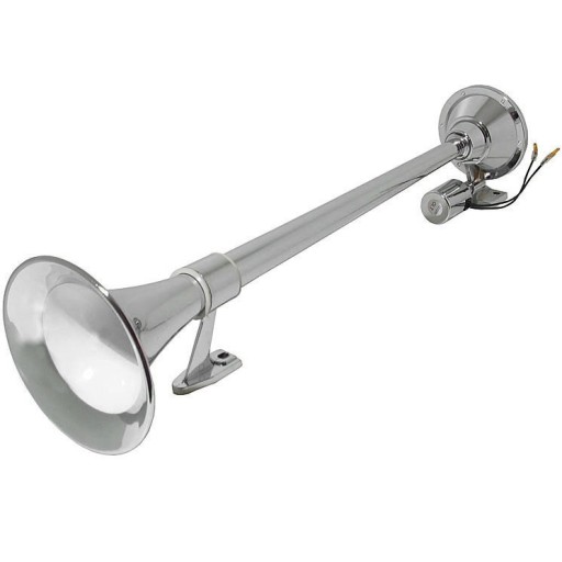 T001 - Ріг фанфари хром МДП сигнал 24V 130dB гучний