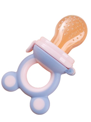 Різнокольоровий силіконовий прорізувач для годування кормом