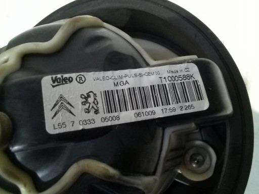 Citroen C3 Picasso tOPENÍ ventilátor klími