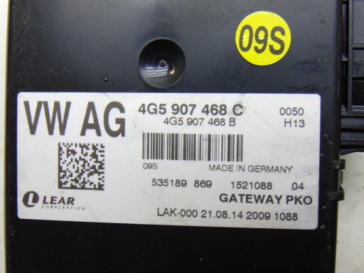 modulo GATEWAY AUDI A6 C7 berlina 10- 4G5907468C
