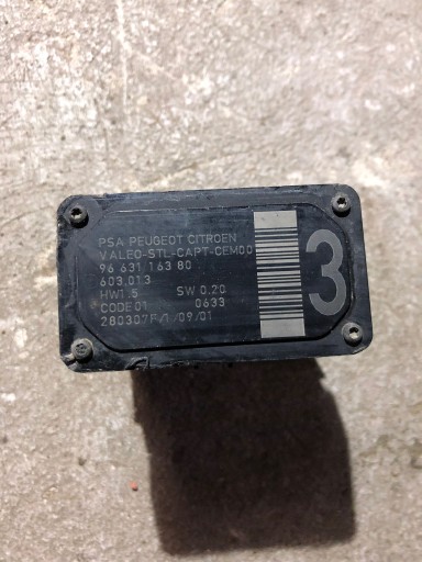 sensor changes TORU running C4 PICASSO 9663116380 #3