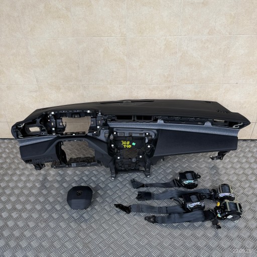 dashboard complete airbag console tension belts cockpit PEUGEOT 308 T10 2022 ROK