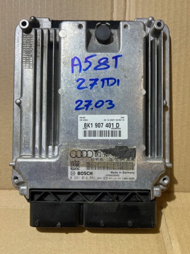 AUDI A5 8T 2.7 TDI Computer Bedienteil DES MOTORS 8K1907401D