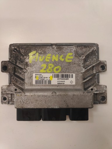 Renault fluence s180119135 і комп'ютерний контролер двигуна