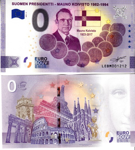 UE -Banknot 0-euro-Finlandia 2021-9A-MaunoKoivisto