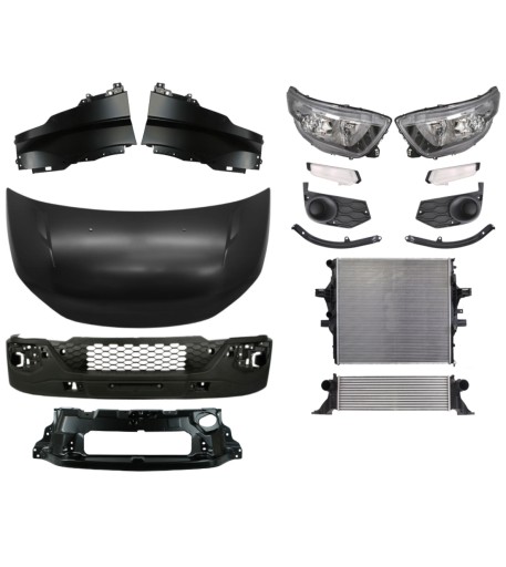 3779 - Iveco Daily 14- Ремень капота, бампера и крыла КОМПЛЕКТ ДЕТАЛЕЙ