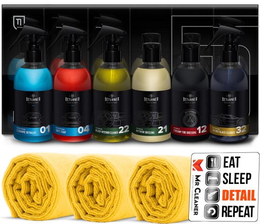 Deturner Detailing Set Набор из 6 автомобильных туалетных принадлежностей