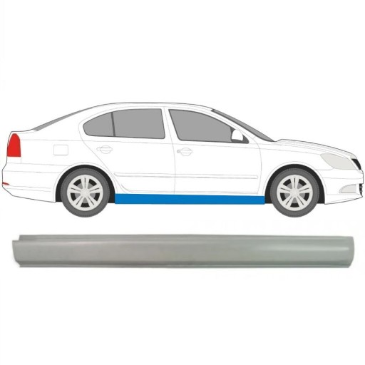 692242-2 - SKODA OCTAVIA II 04 - ПОРОГ ПОВТОРИТЕЛЯ ПОРОГА L = P