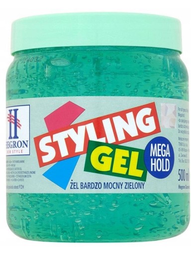 Hegron Styling gel Mega hold gél na vlasy 500 ml
