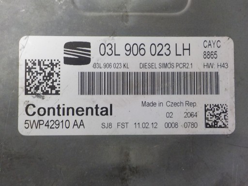 SEAT computer Centralina 03L906023LH 5WP42910AA