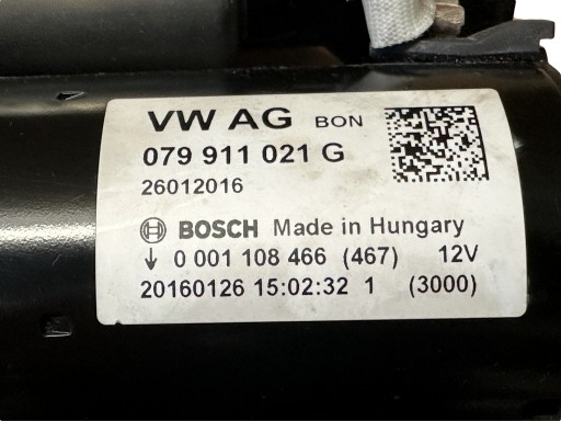 AUDI VW Anlasser Starter 079911021G