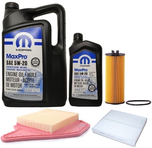 MOPAR 5W20 6L + TOWN COUNTRY 3.6 КОМПЛЕКТ ФИЛЬТРОВ