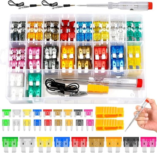 НАБІР ЗАПОБІЖНИКІВ 306 ШТ. СТАНДАРТНИЙ МІНІ-ТЕСТЕР ЗНІМАННЯ