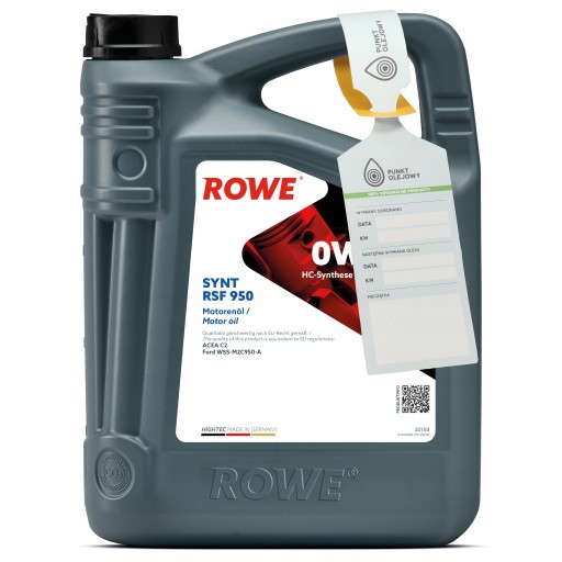 ROWE - HIGHTEC SYNT RSF 950 0W30 - 5л
