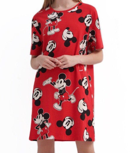 Dámske bavlnené letné pyžamo Mickey Mouse (nočné tričko)