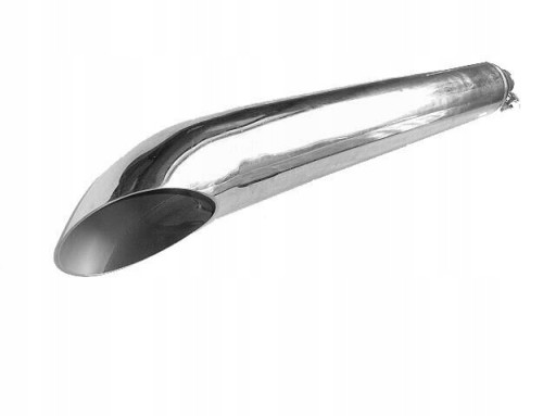 TW-015 - ГЛУШНИК ВИХЛОПНОЇ ТРУБИ ХРОМ - CHOPPER DRAG КЛАСИКА