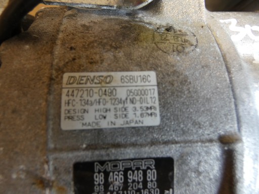 Peugeot 3008 III Compresseur Climatisateur air conditionné 9646694880