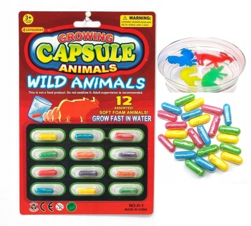 ЧАРІВНІ КАПСУЛИ, ЩО РОСТУТЬ У ВОДНИХ ТВАРИН 12 шт