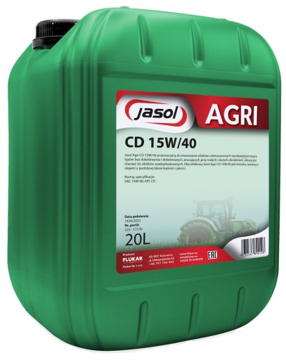 JASOL AGRI CD 15W40 20л.