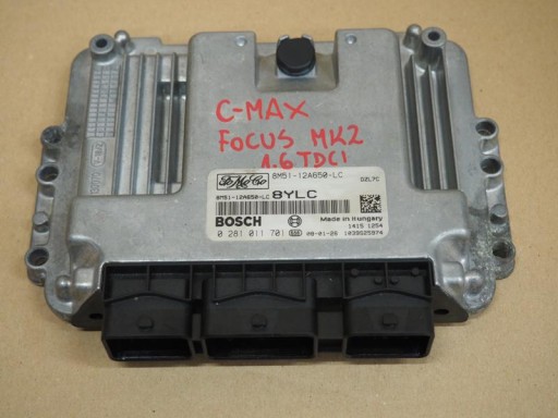 8M5112A650LC - Компьютер двигателя ford c-max focus mk2 1.6 tdci
