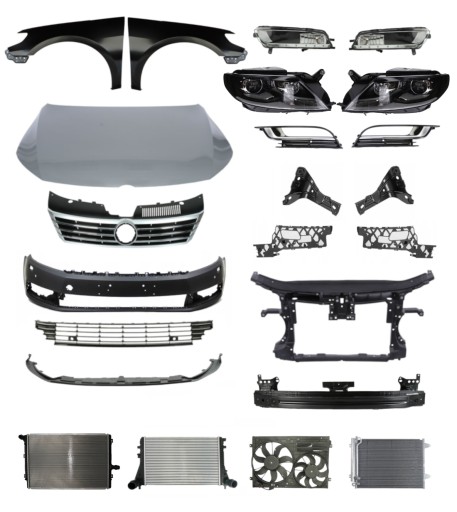 Inny97 - Volkswagen Passat CC 11-16 Ремінь капота бампера КОМПЛЕКТ ЗАПЧАСТЕЙ
