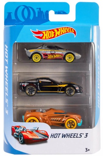 HOT WHEELS ZESTAW SAMOCHODÓW 3PAK HOT WHELS 3 2017 K5904