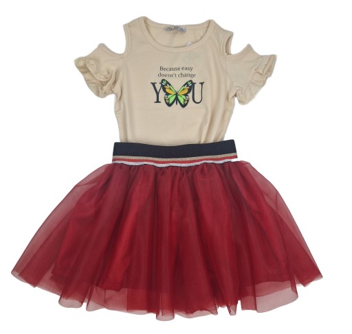 Блуза комплект з фатиновою спідницею Р.92