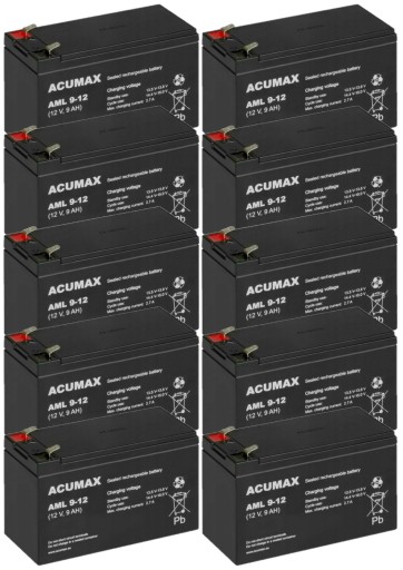 КОМПЛЕКТ АККУМУЛЯТОРОВ SYBT3 ДЛЯ ИБП 10x AML 9-12
