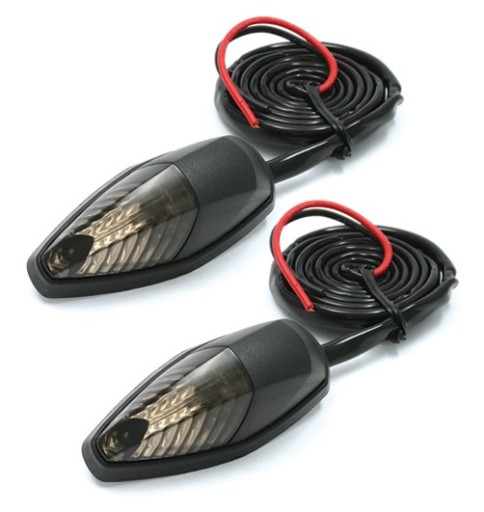 D45-58-618 - DRC светодиодные поворотники плоские 2 штуки дымчатые