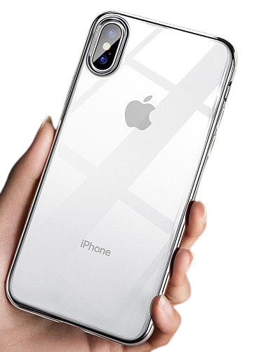 Plecki Pskom do Apple iPhone X, iPhone XS srebrny • Cena, Opinie