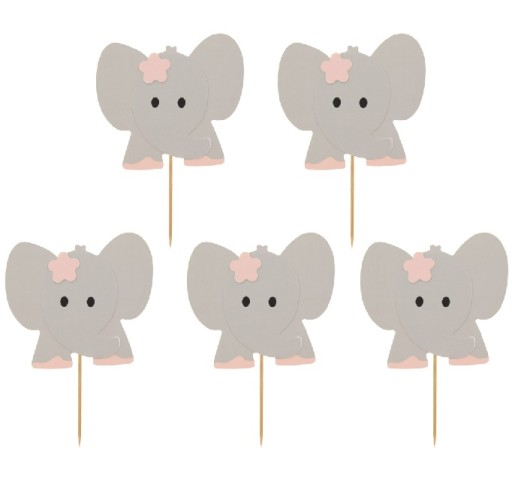 Слоненя Godan Baby Girl для збирання кексів 10 см х 10 шт.