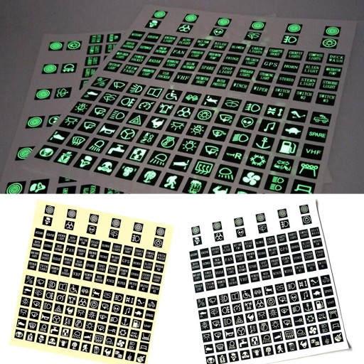 Для панелей приладів світяться ПВХ вінілові наклейки n
