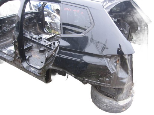 BMW X3 F25 Schwarz LONGHERONE sinistra posteriore parafango posteriore