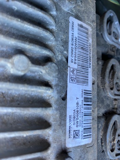 centralina motore 2.0 HDI Peugeot 807 06-10 OE SID803A 5WS40610B-T