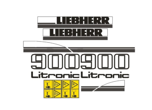 Наклейка-Liebherr 900B