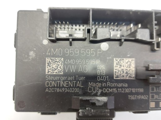 Audi Q8 E-TRON SportBack 4KE control unit module door left rear part 4m0959595p