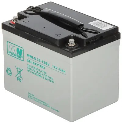 Гелевий акумулятор 12v/33ah-mwlg mw power