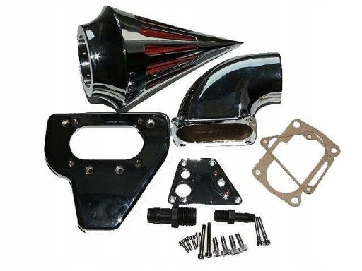 MOTOLP-001 - КОНИЧЕСКИЙ ХРОМИРОВАННЫЙ ВОЗДУШНЫЙ ФИЛЬТР HONDA VTX 1800