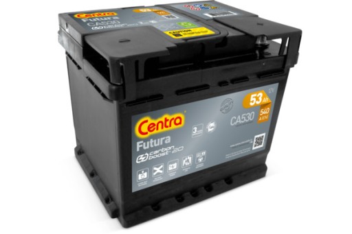 АКУМУЛЯТОРНІ ЦЕНТРИ FUTURA 53 AH, 540A, CA530