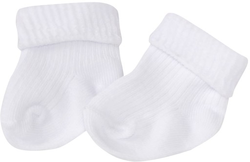 Шкарпетки дитячі без тиску білі 0-3 міс.