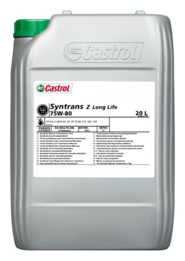 Трансмісійне масло castrol syntrans z ll 75w80 20л