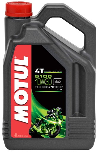 MOTUL 781304 МАСЛО MOTUL 5100 ESTER 10W30 4L API:SG JASO:MA 4T MOTOCY