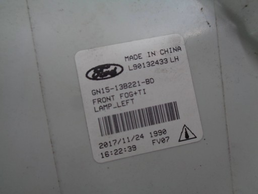 FORD ECOSPORT fog light left front LIFT 17R DRL