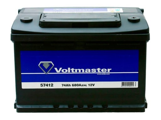 57412 - Аккумулятор VOLTMASTER 57402 12V 74Ah 680A P+