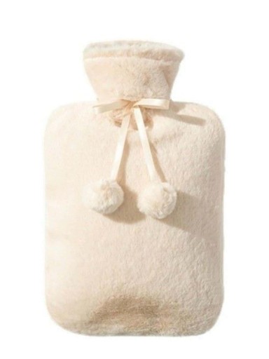 Бежево-коричнева гумова грілка 2л