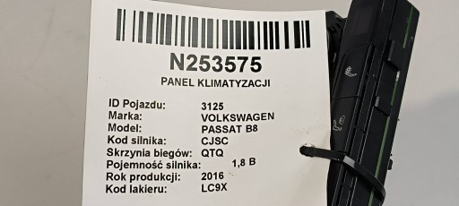 Unite commande clima 5G0907044BP VOLKSWAGEN PASSAT B8
