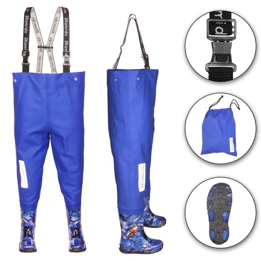 3Камідо Motor Waders, темно-синій, розмір 34/35, відтінки синього